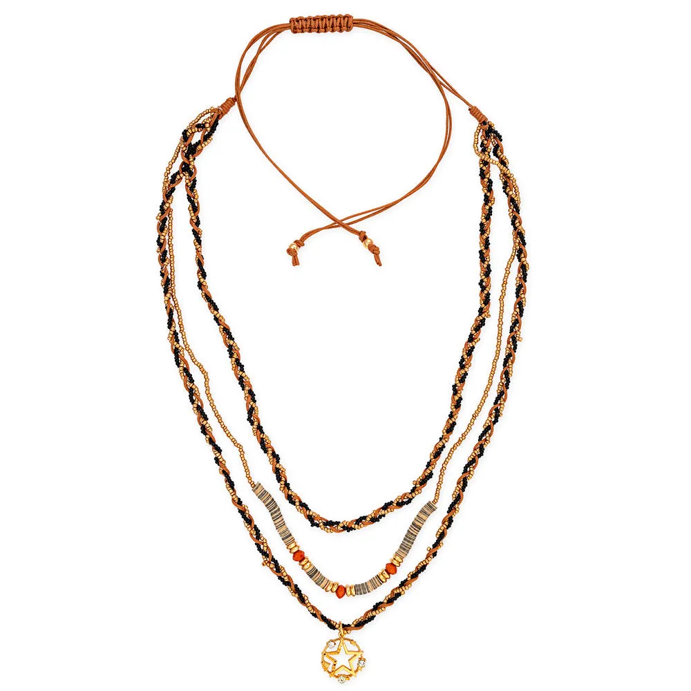 Selita Star Layered Necklace sold by Myra Bag product image thumbnail 2