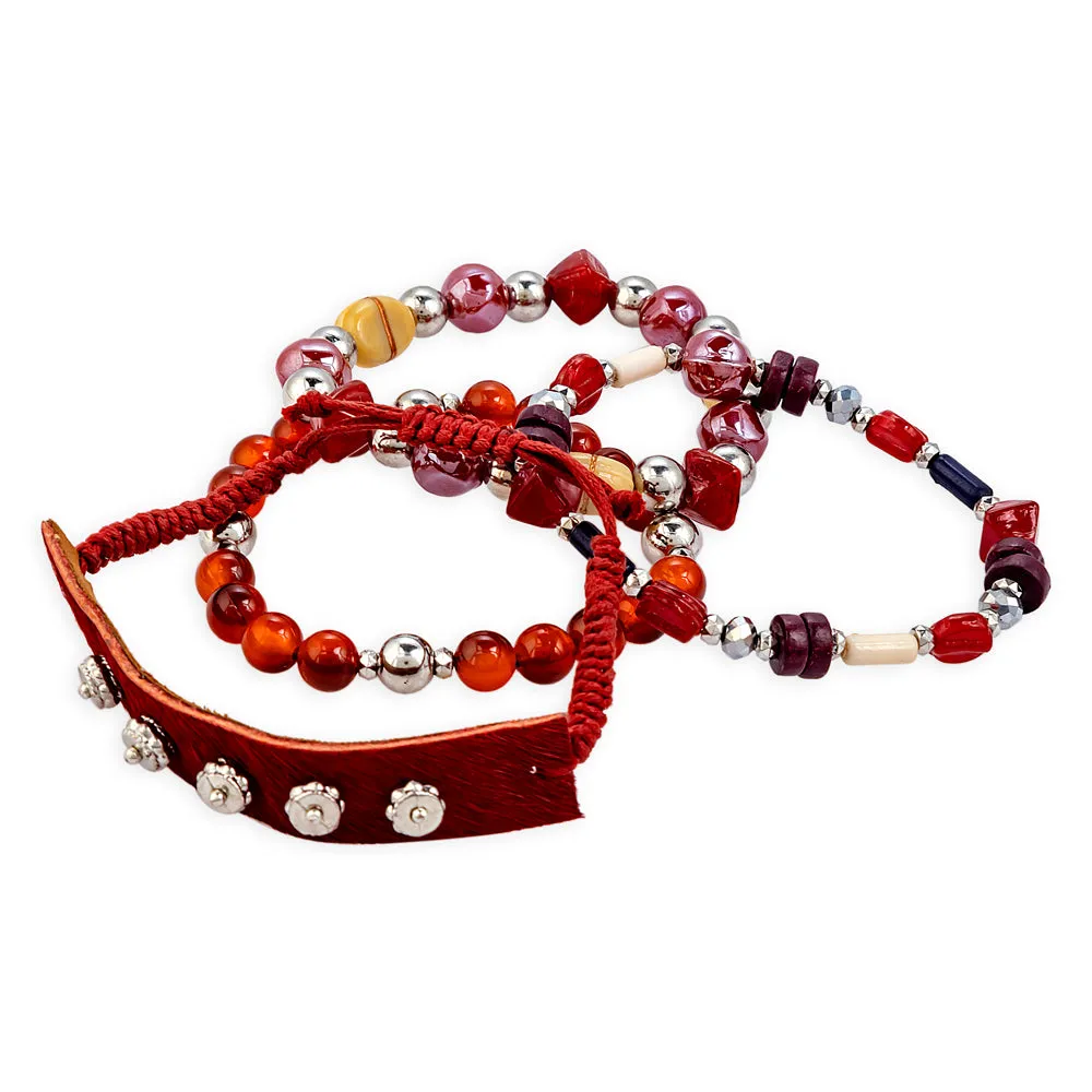 Garnet Hill Point Stacked Bracelet sold by Myra Bag product image thumbnail 3