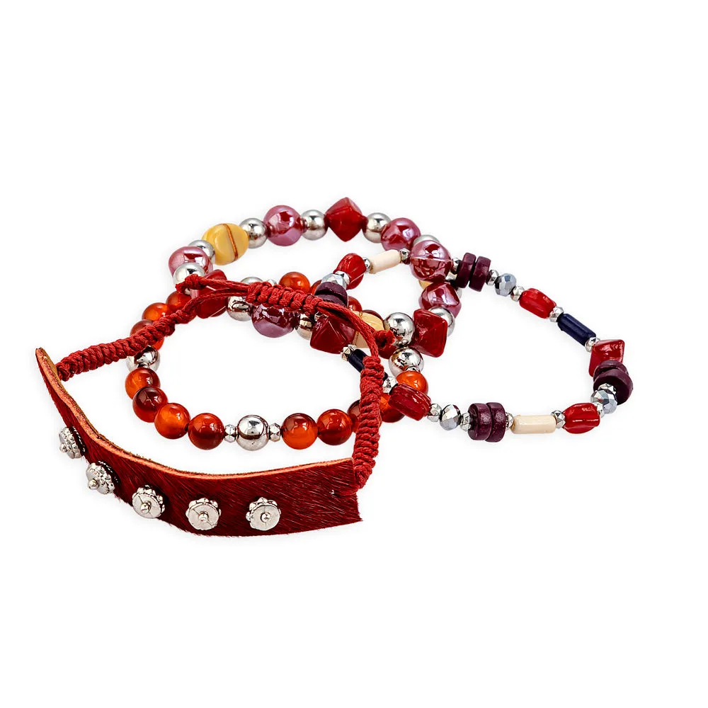 Garnet Hill Point Stacked Bracelet sold by Myra Bag product image thumbnail 4