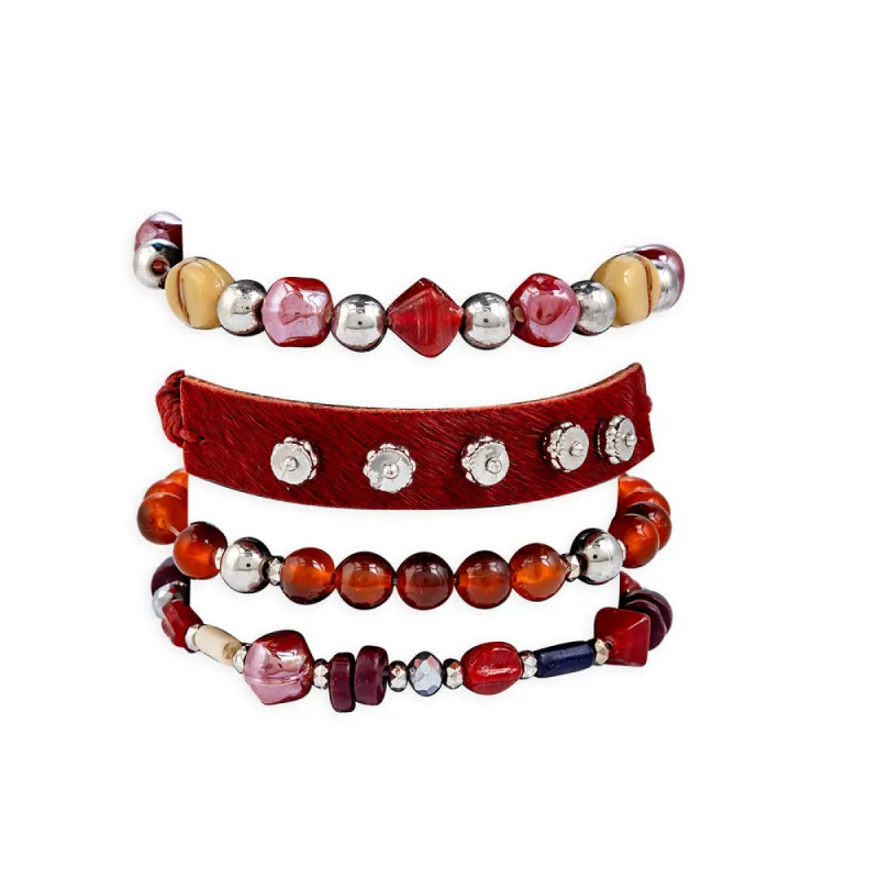 Garnet Hill Point Stacked Bracelet sold by Myra Bag