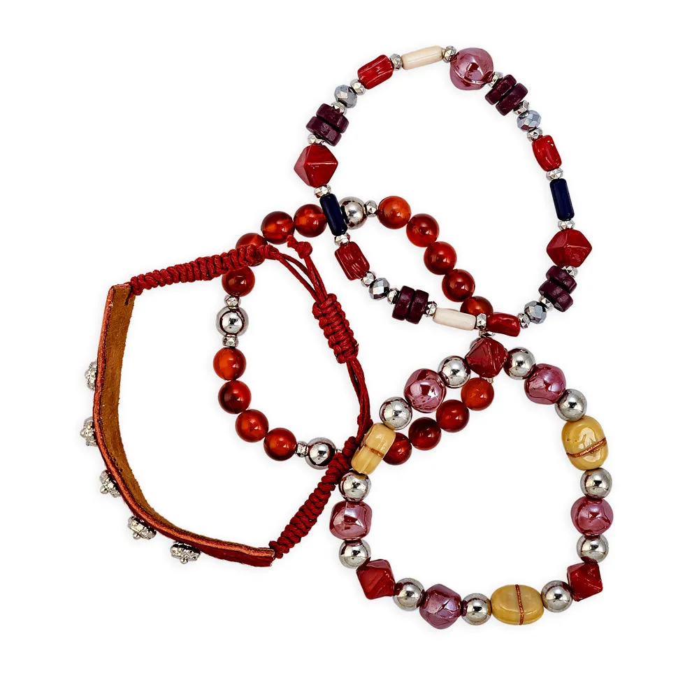 Garnet Hill Point Stacked Bracelet sold by Myra Bag product image thumbnail 2