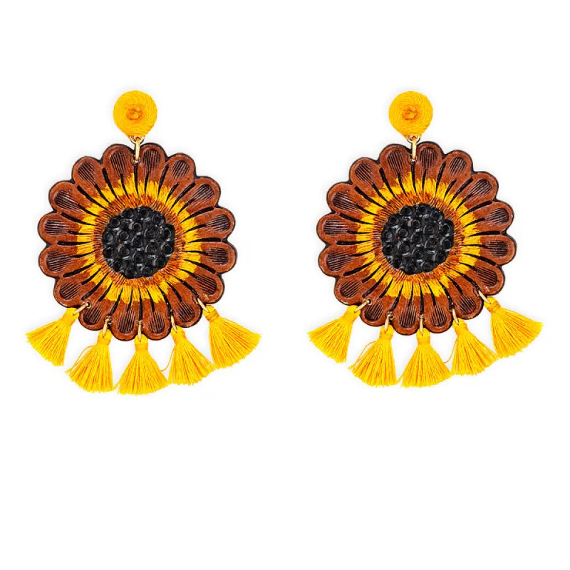 Tassled Wildflower Earrings sold by Myra Bag