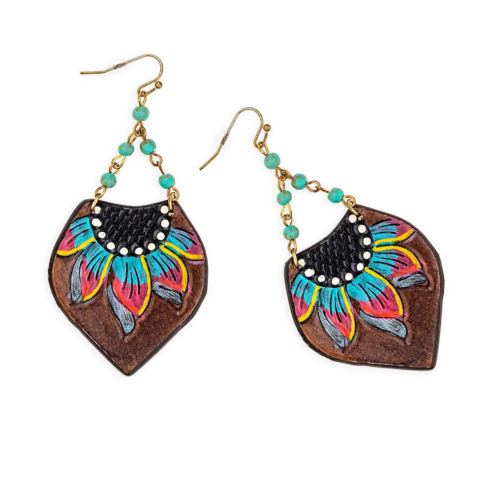 Dazzling Dayflower Earrings sold by Myra Bag product image thumbnail 2
