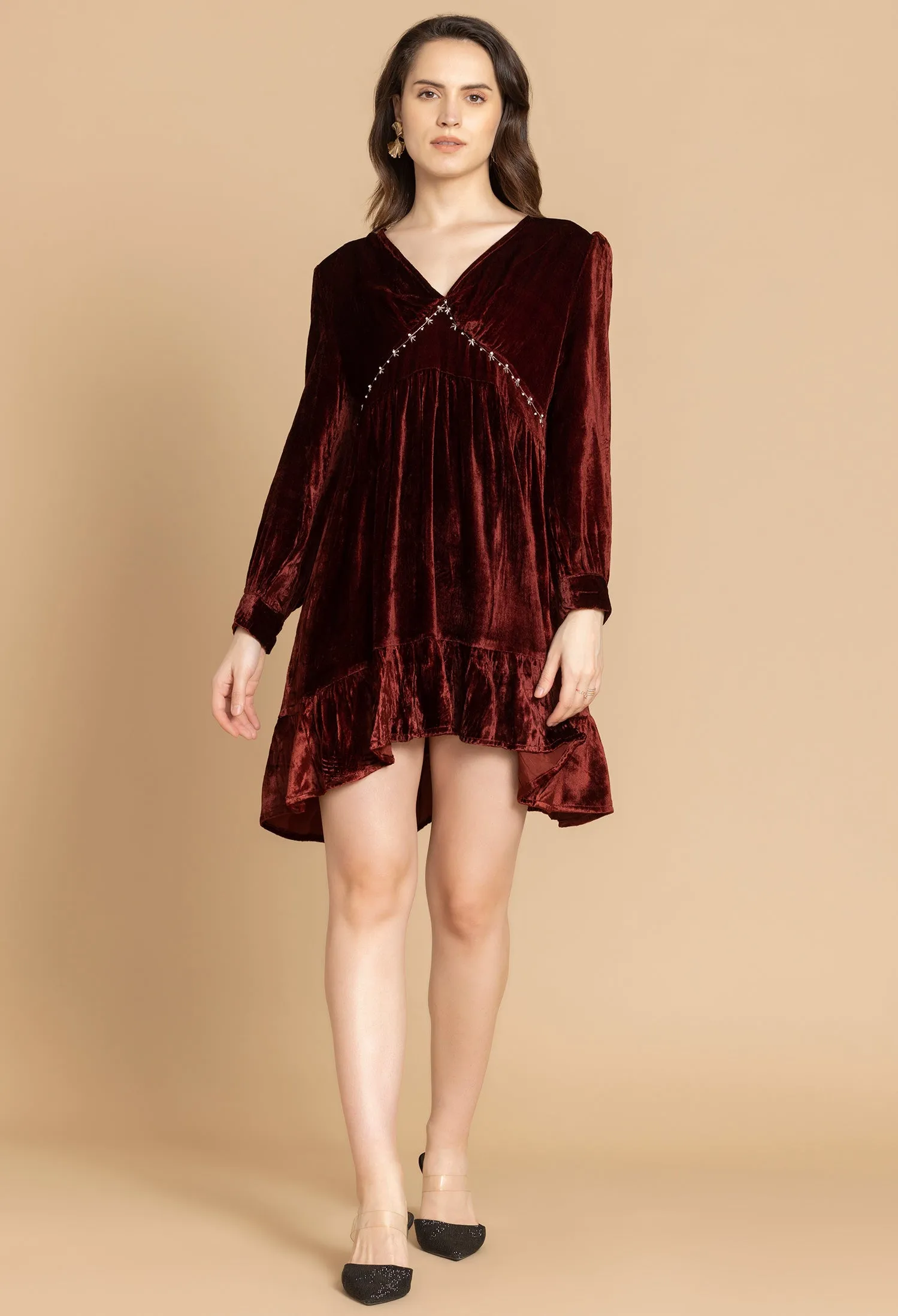 Bohera Janice V-Neck Dress sold by Myra Bag