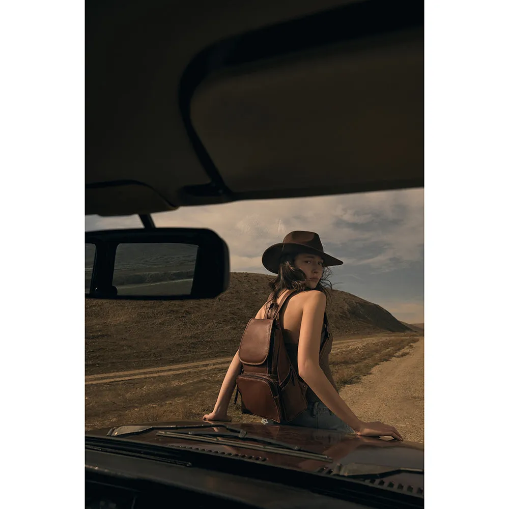 Cinnamon Trail Leather Backpack Bag sold by Myra Bag product image thumbnail 5