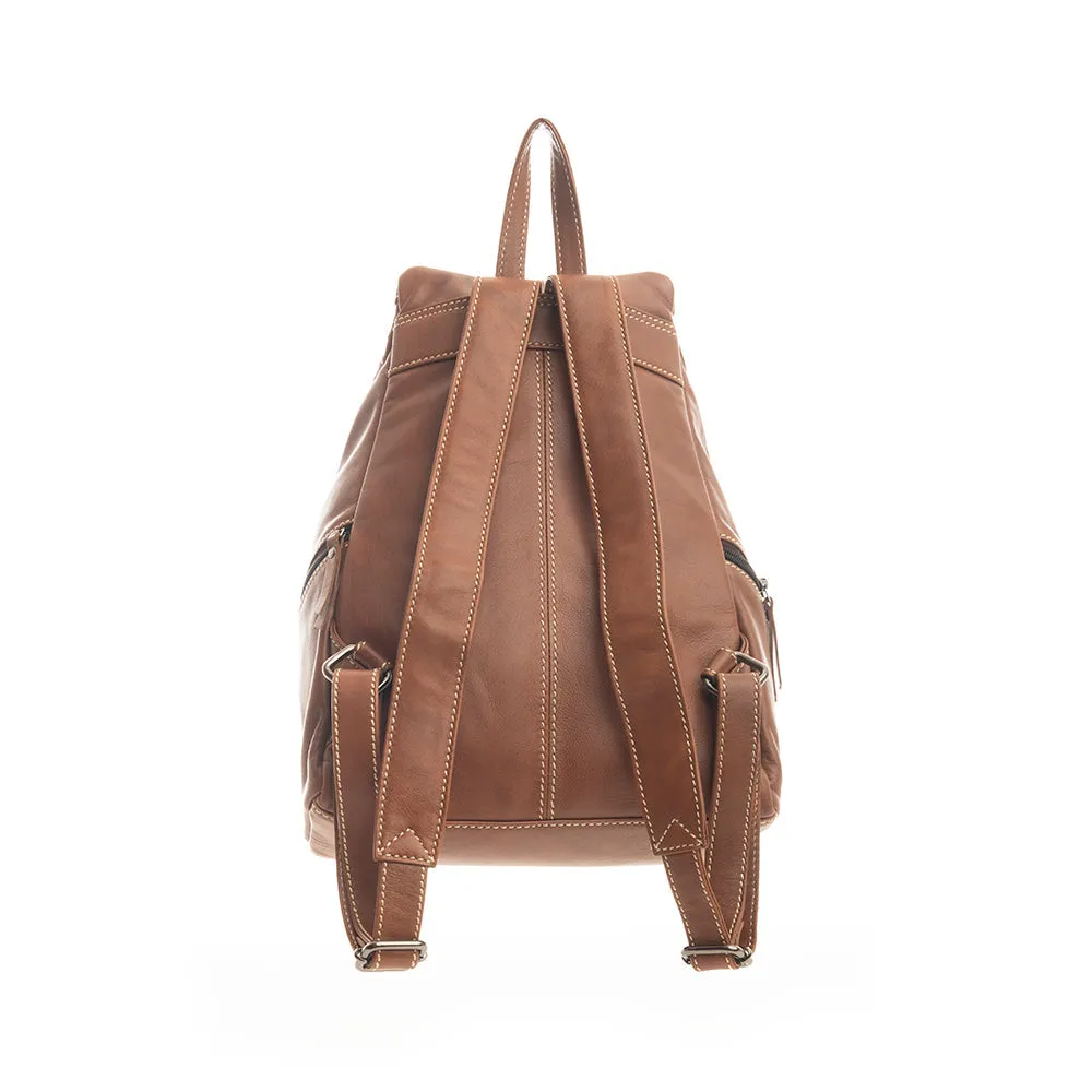 Cinnamon Trail Leather Backpack Bag sold by Myra Bag product image thumbnail 3