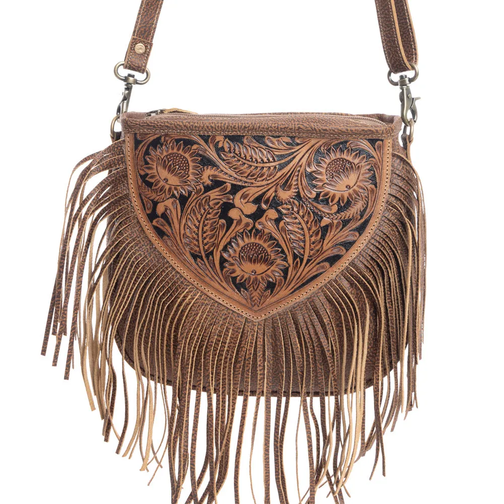 Billington Peak Hand-Tooled Bag sold by Myra Bag