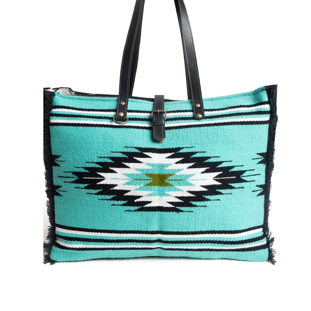 Riverbend Serape Weekender Bag sold by Myra Bag product image thumbnail 2