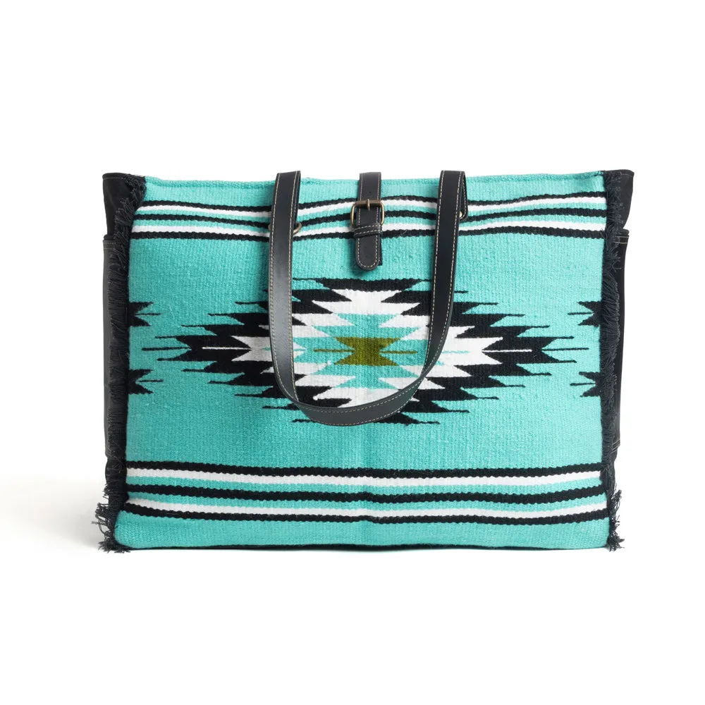 Riverbend Serape Weekender Bag sold by Myra Bag