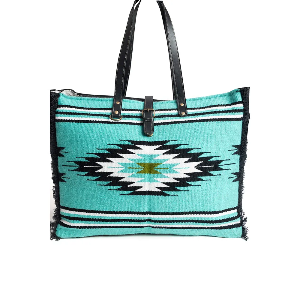 Riverbend Serape Weekender Bag sold by Myra Bag product image thumbnail 5