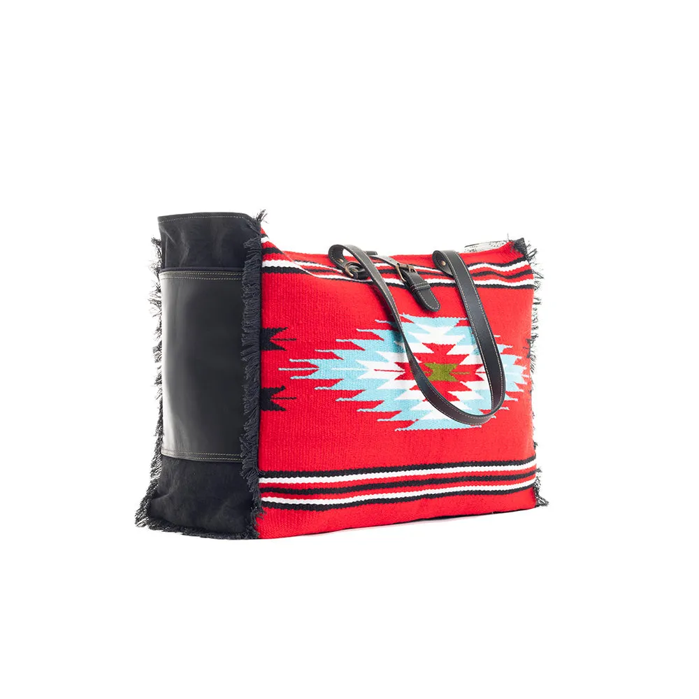Blazing Serape Weekender Bag sold by Myra Bag product image thumbnail 4