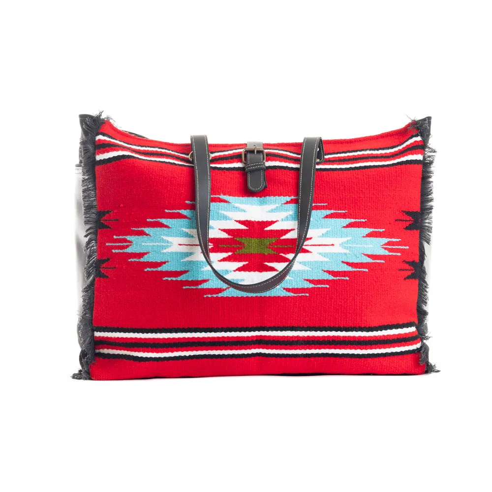 Blazing Serape Weekender Bag sold by Myra Bag