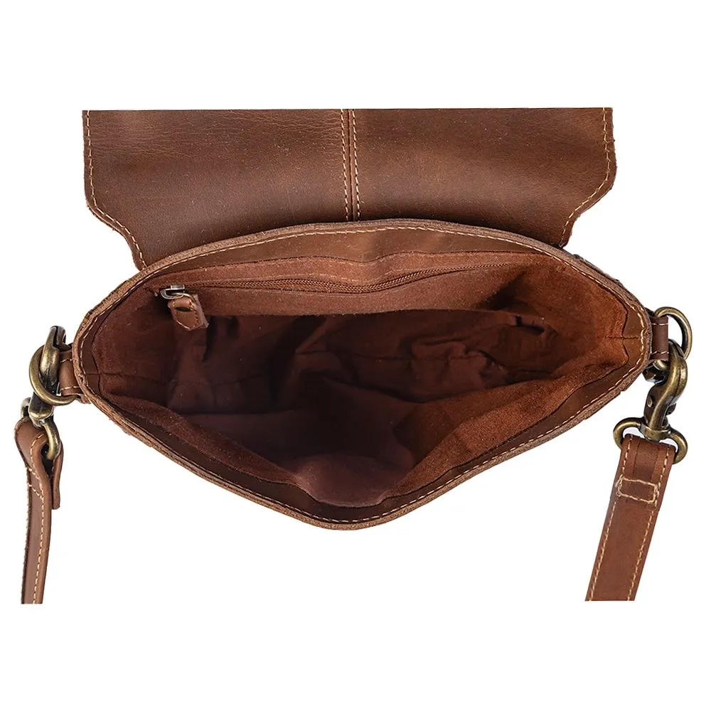 Winds of the Rose Hand-Tooled Lether Bag sold by Myra Bag product image thumbnail 4