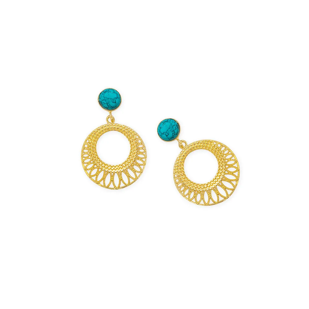 Web of Star Light Earrings in Gold sold by Myra Bag product image thumbnail 2