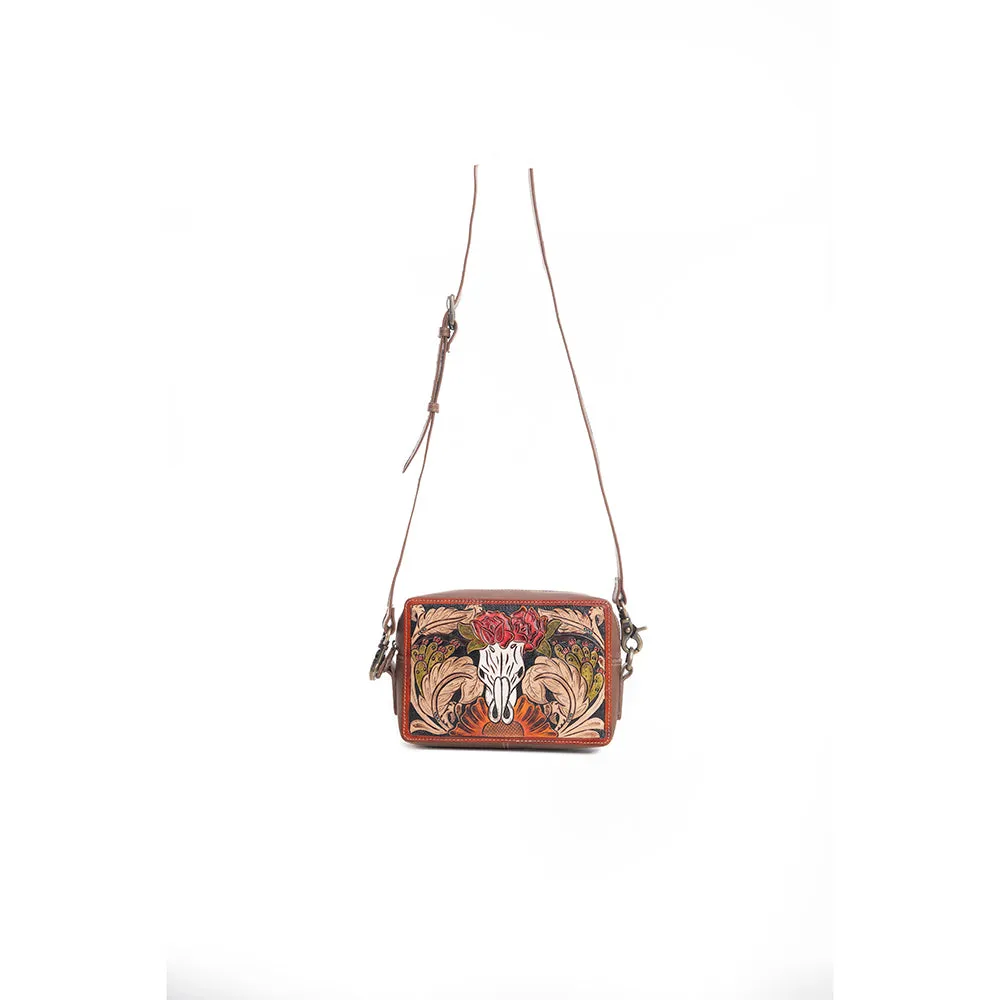 Winds of the Rose Hand-Tooled Bag sold by Myra Bag product image thumbnail 2