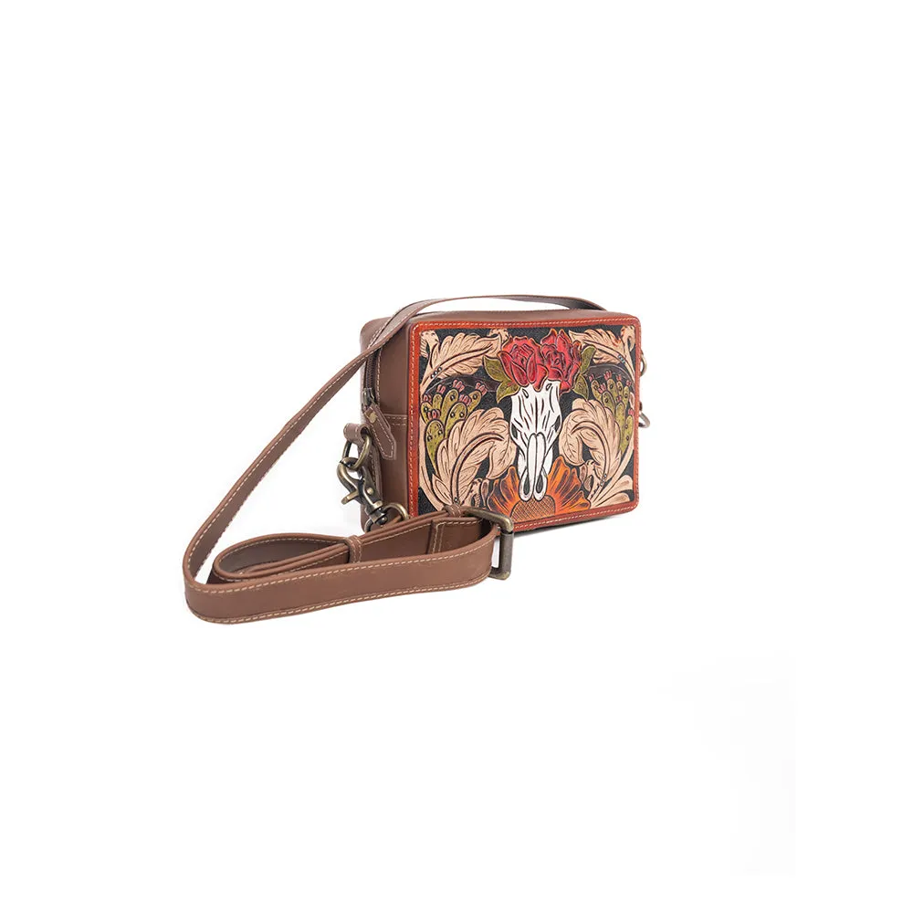 Winds of the Rose Hand-Tooled Bag sold by Myra Bag product image thumbnail 4