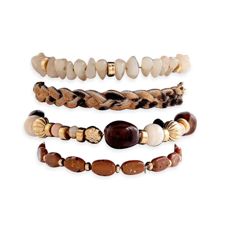 Devonnie Multi-strand Bracelet In Sandstone sold by Myra Bag