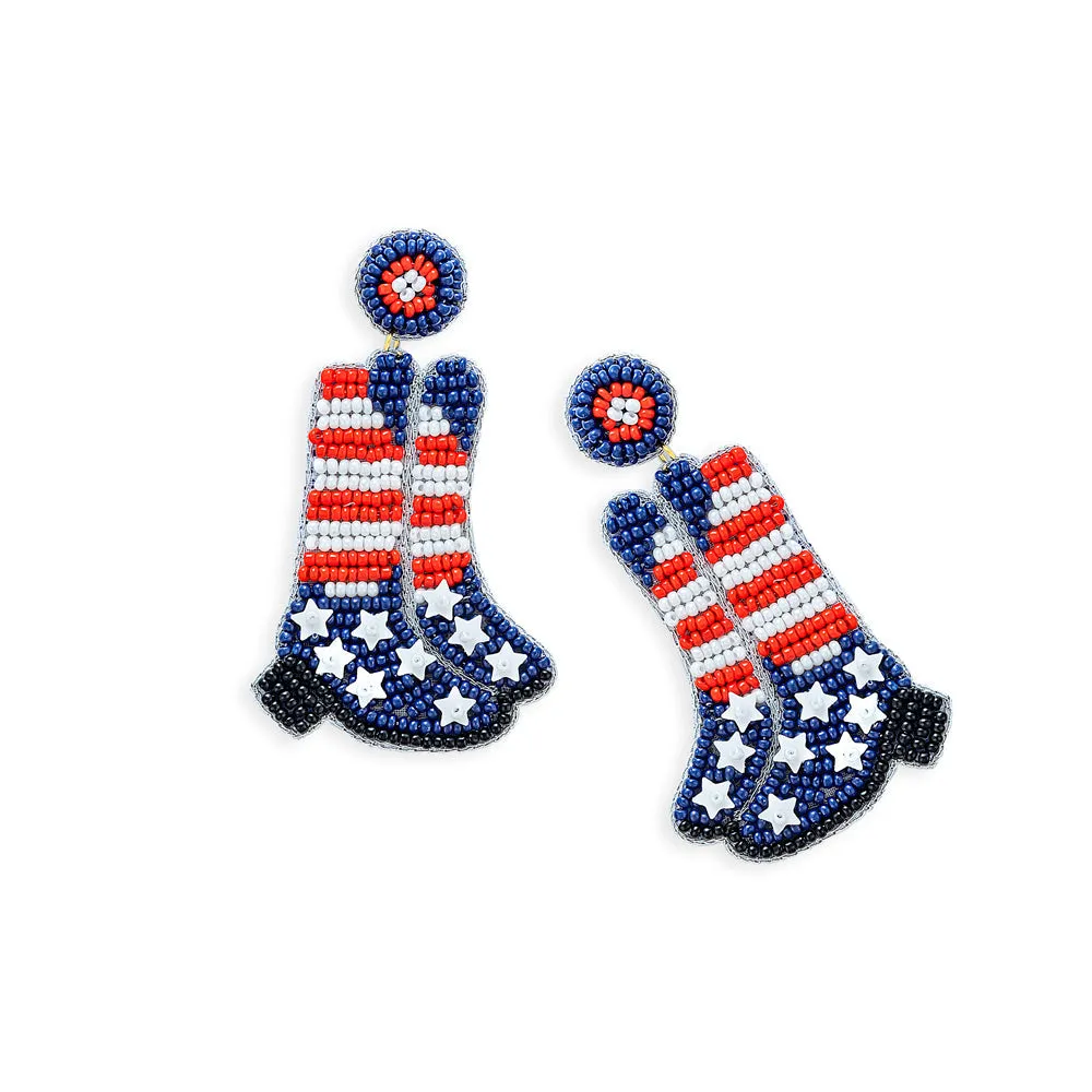 Boots Of Mine Beaded Earrings sold by Myra Bag product image thumbnail 2