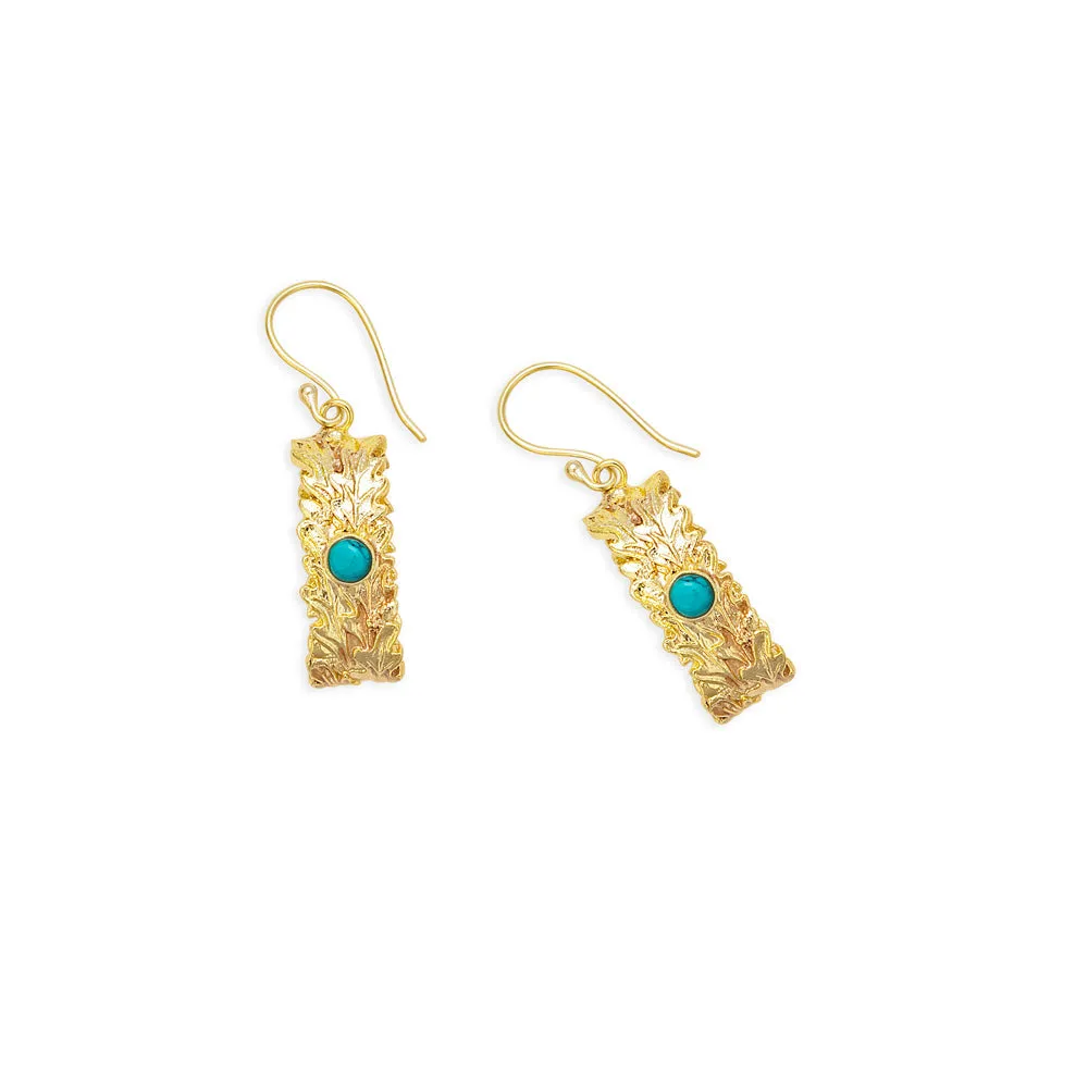 Shadow Woods Earrings in Gold sold by Myra Bag product image thumbnail 2