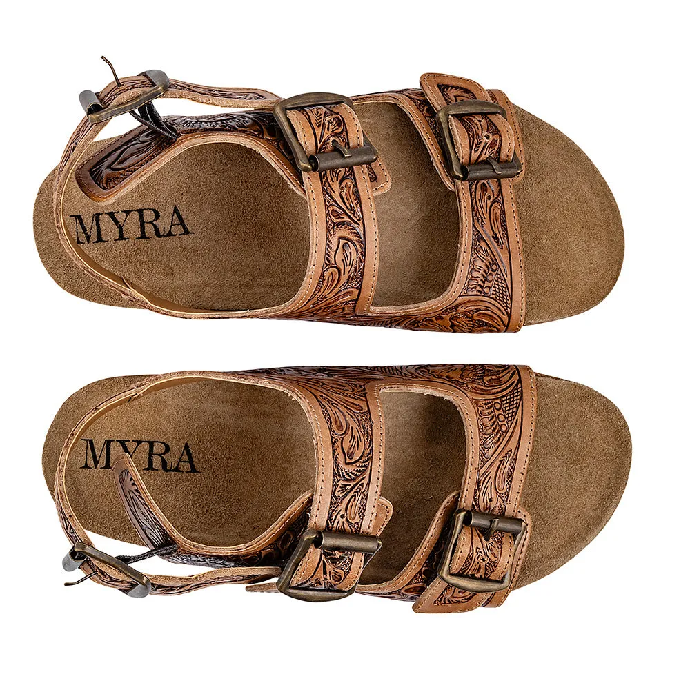 Dixon Trails Hand-Tooled Sandals sold by Myra Bag product image thumbnail 5
