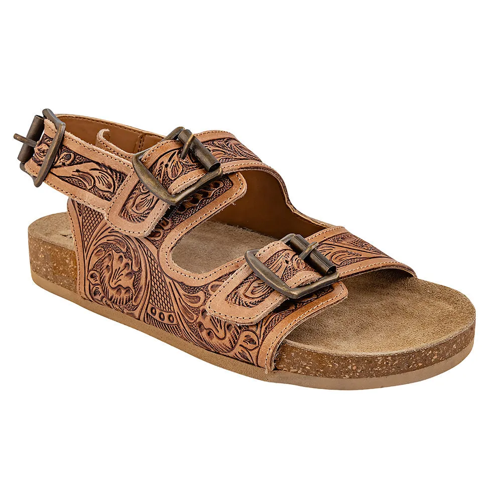 Dixon Trails Hand-Tooled Sandals sold by Myra Bag product image thumbnail 2
