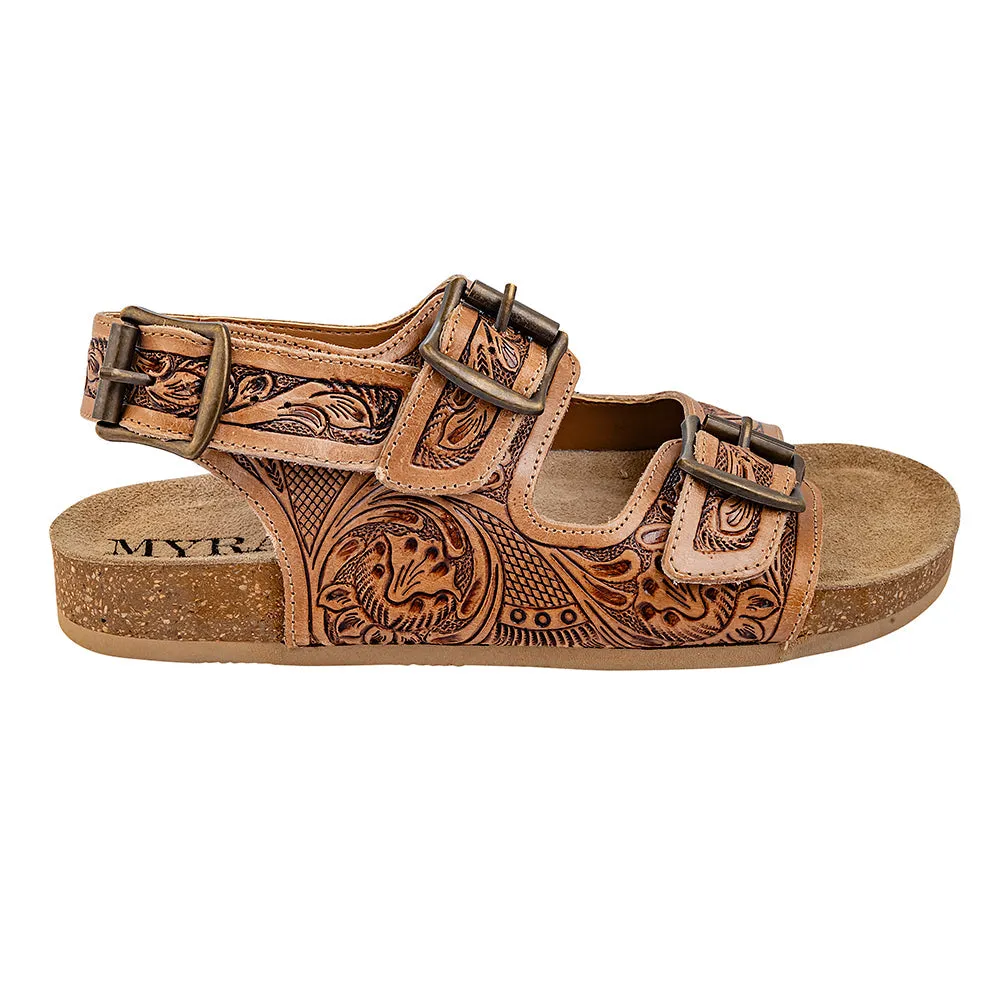 Dixon Trails Hand-Tooled Sandals sold by Myra Bag product image thumbnail 3