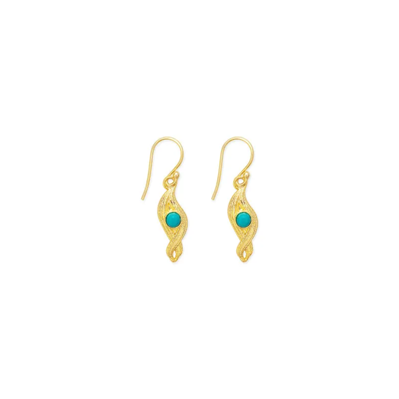 Heart's Dance Earrings in Gold sold by Myra Bag