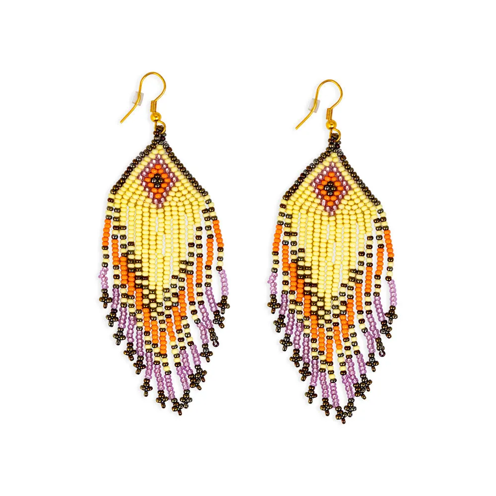 Desert Sunburst Beaded Earrings sold by Myra Bag