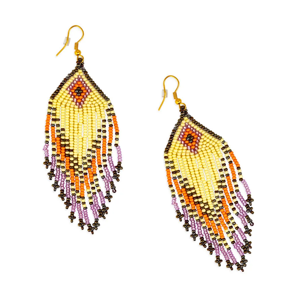 Desert Sunburst Beaded Earrings sold by Myra Bag product image thumbnail 2