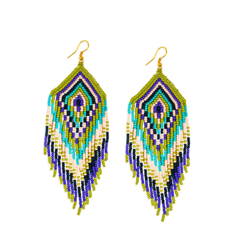 Verde Canyon Beaded Earrings sold by Myra Bag