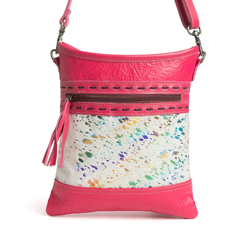 Rosa Verde Small Canvas & Hairon Bag sold by Myra Bag