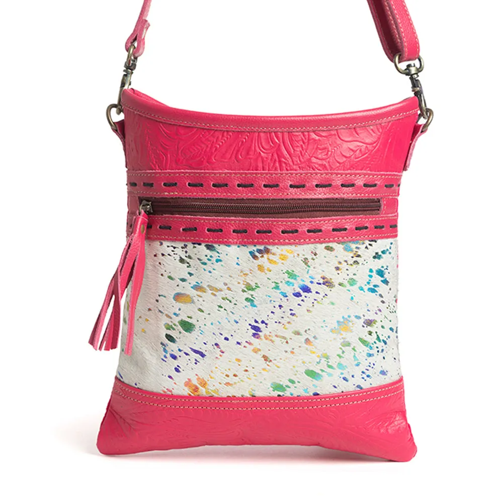 Rosa Verde Small Canvas & Hairon Bag sold by Myra Bag