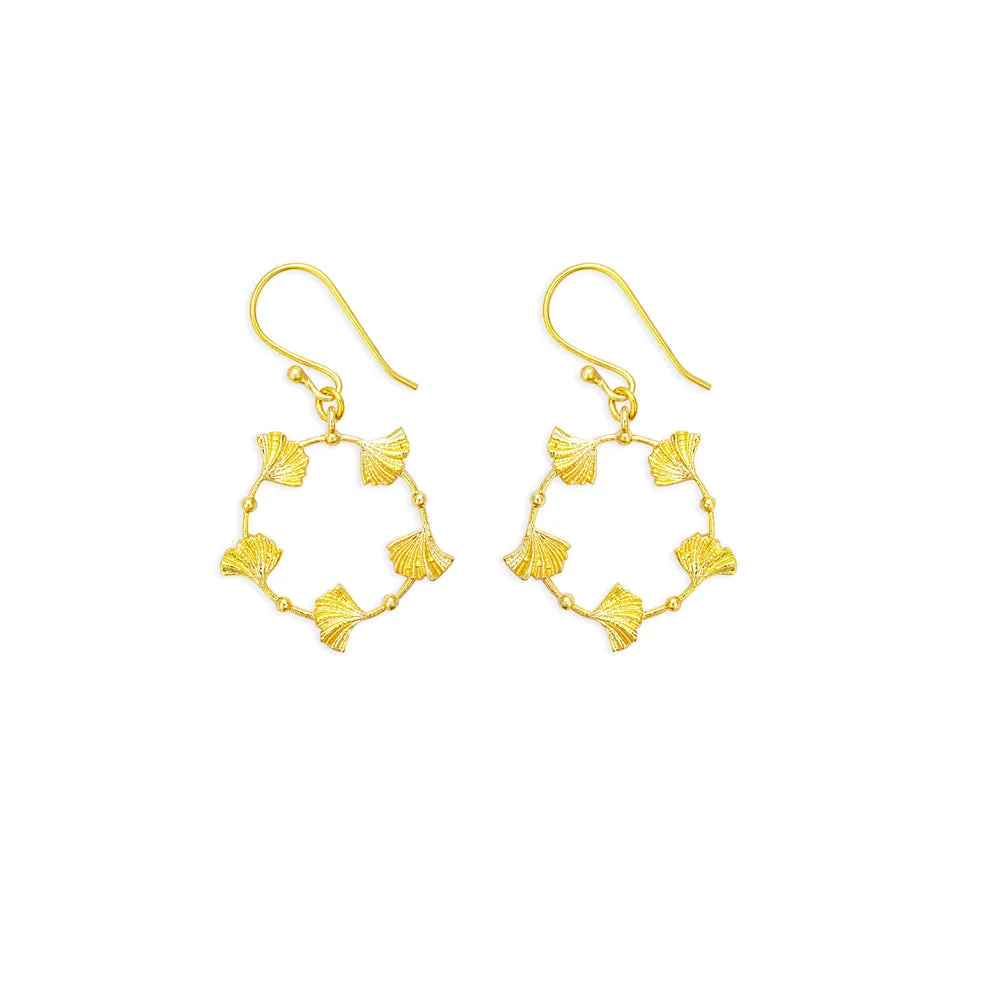 Heart's Dance Earrings in Gold sold by Myra Bag
