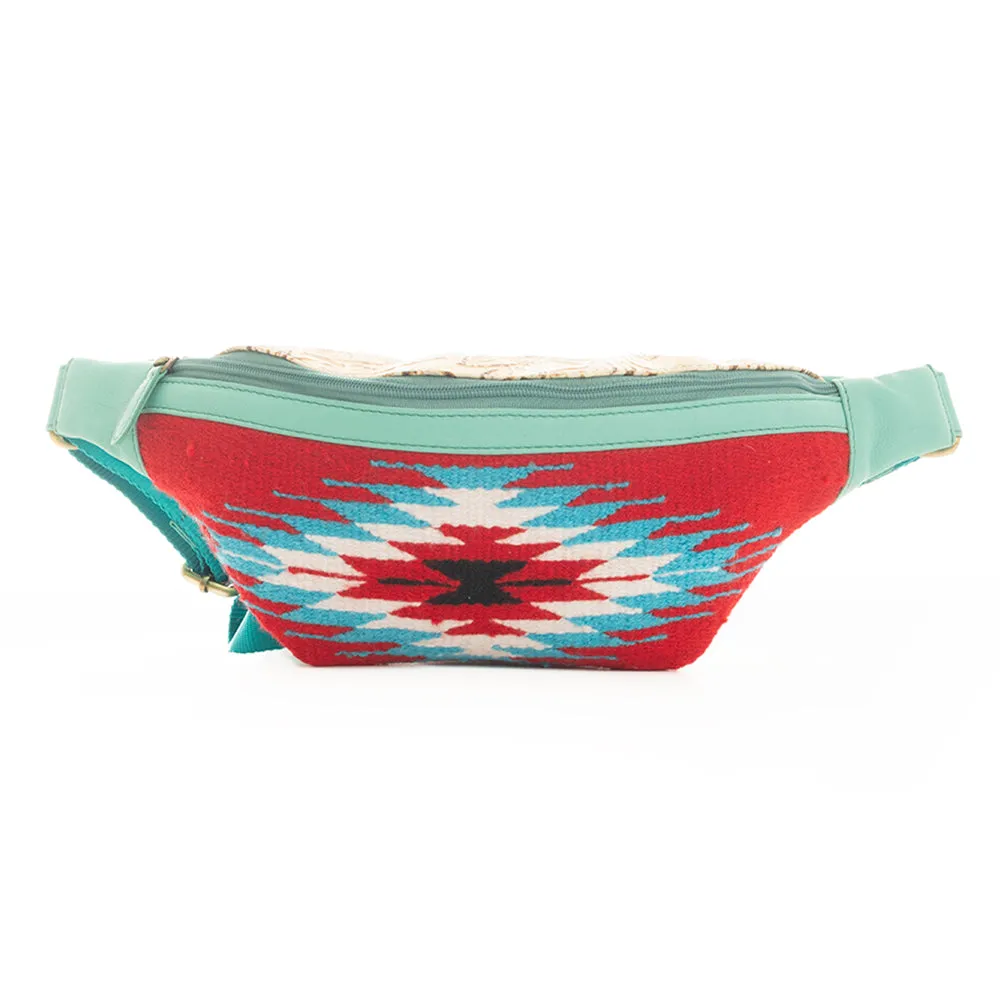 Blazing Serape Fanny Pack Bag sold by Myra Bag