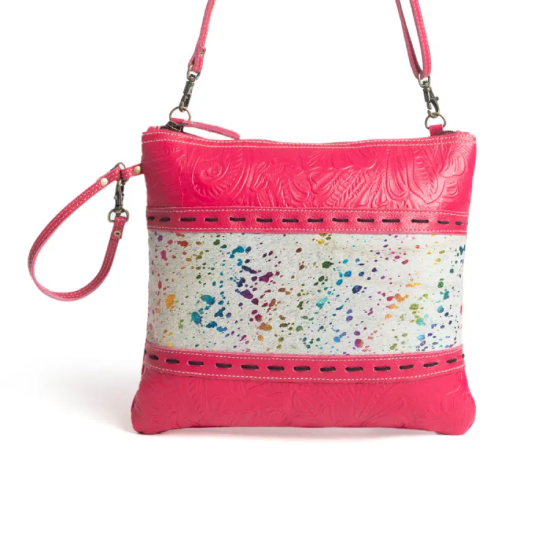 Rosa Verde Canvas & Hairon Bag sold by Myra Bag