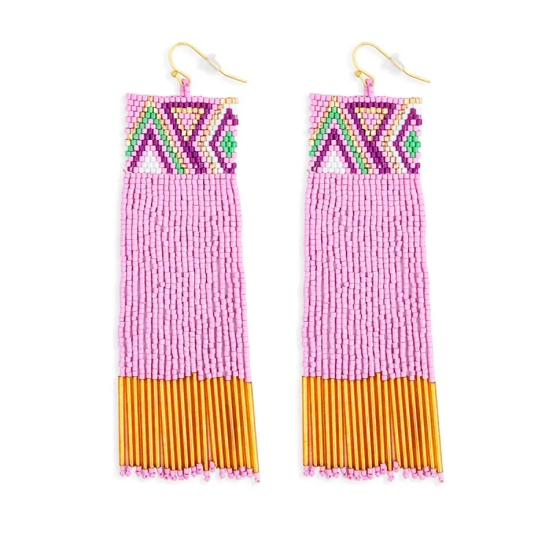 Radiant Flow Beaded Earrings sold by Myra Bag