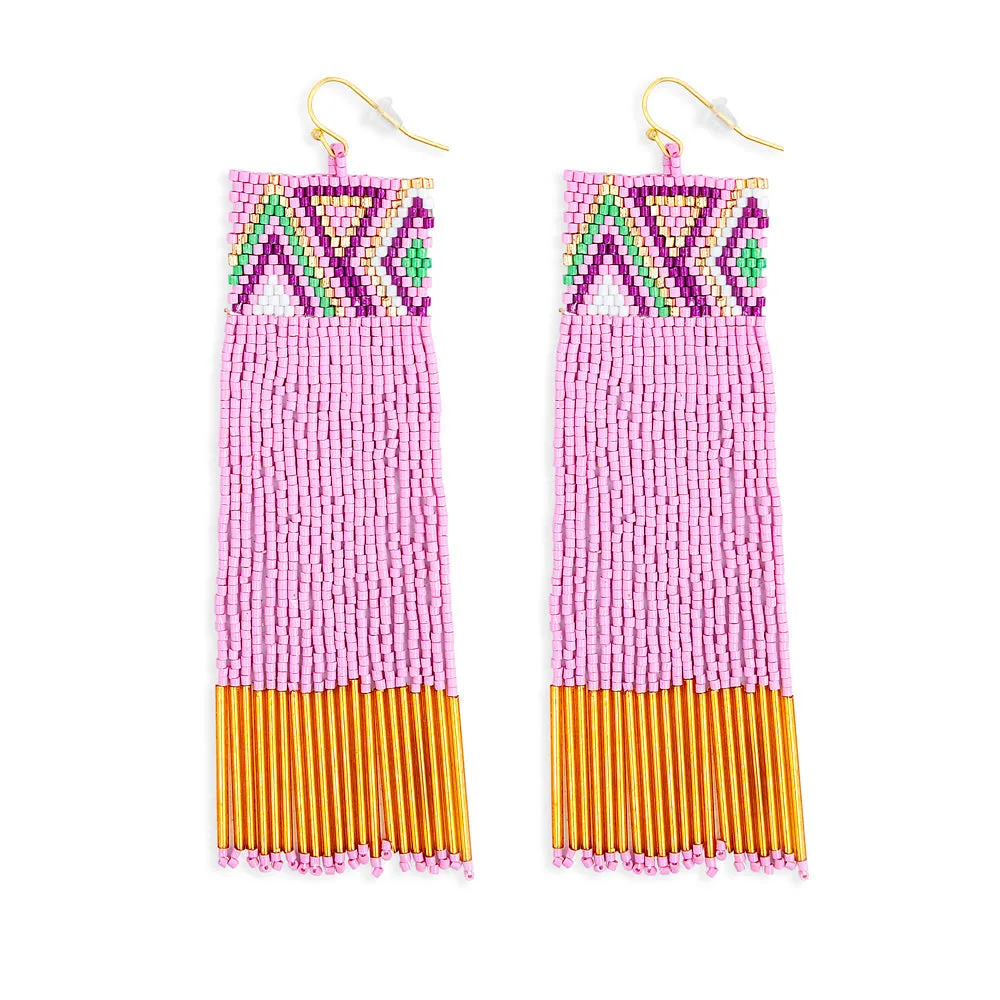Radiant Flow Beaded Earrings sold by Myra Bag