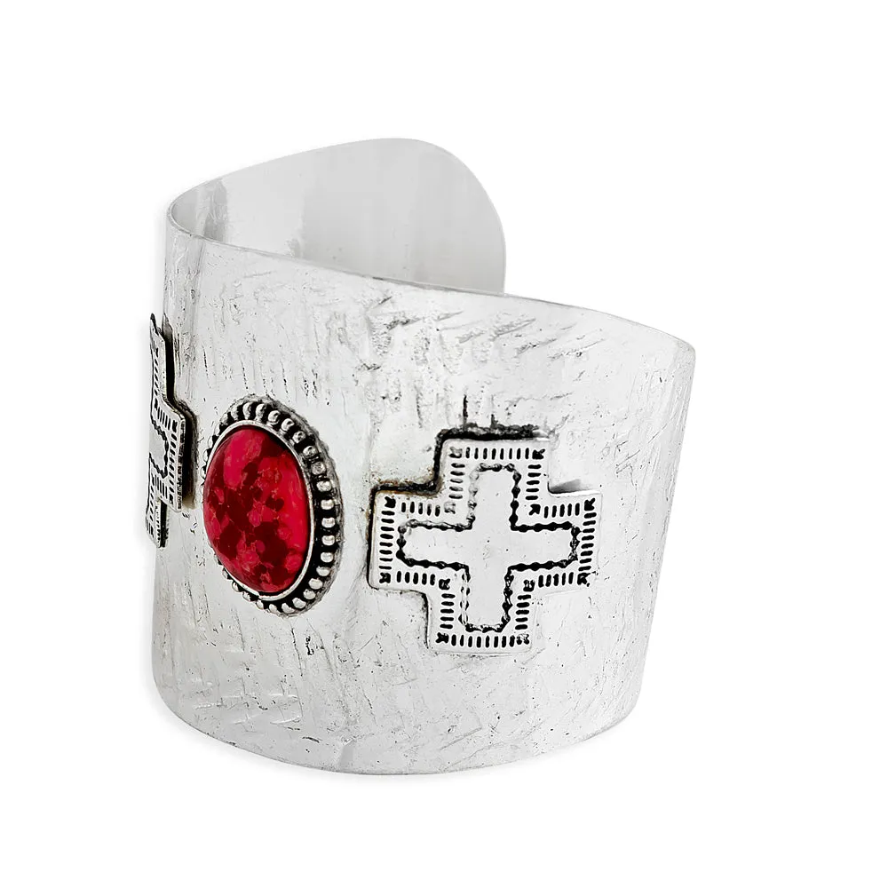 Pueblo Redstone Cuff Bracelet sold by Myra Bag product image thumbnail 3