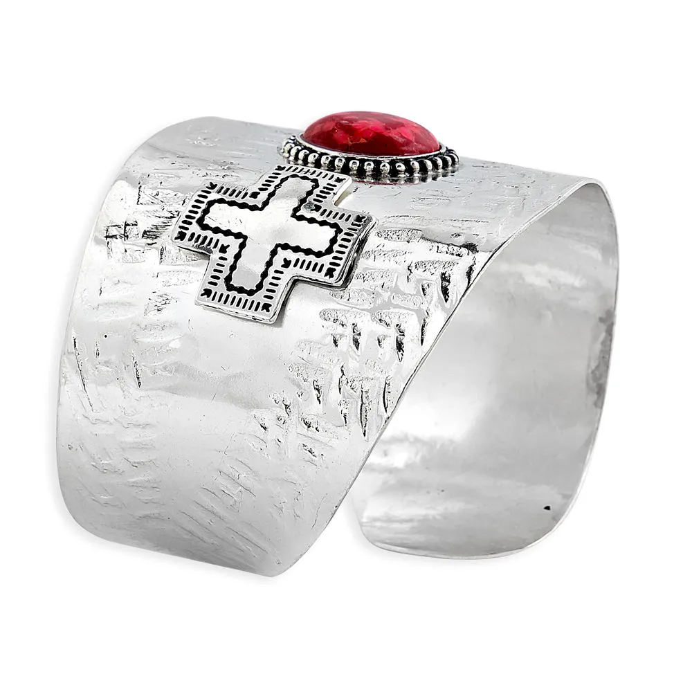 Pueblo Redstone Cuff Bracelet sold by Myra Bag product image thumbnail 4