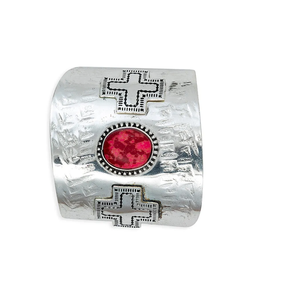 Pueblo Redstone Cuff Bracelet sold by Myra Bag product image thumbnail 2