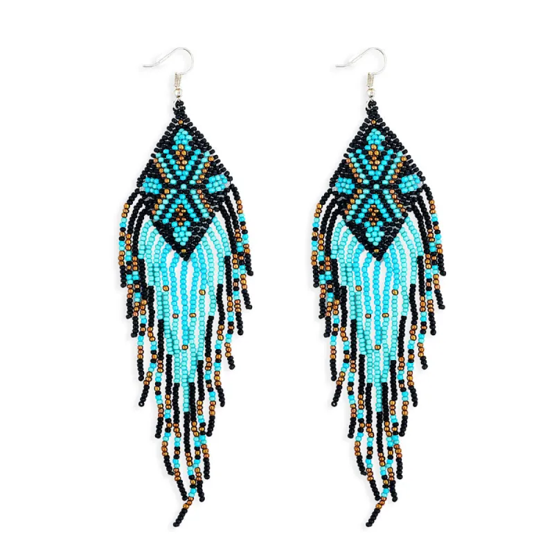 Sky Mother Beaded Earrings sold by Myra Bag