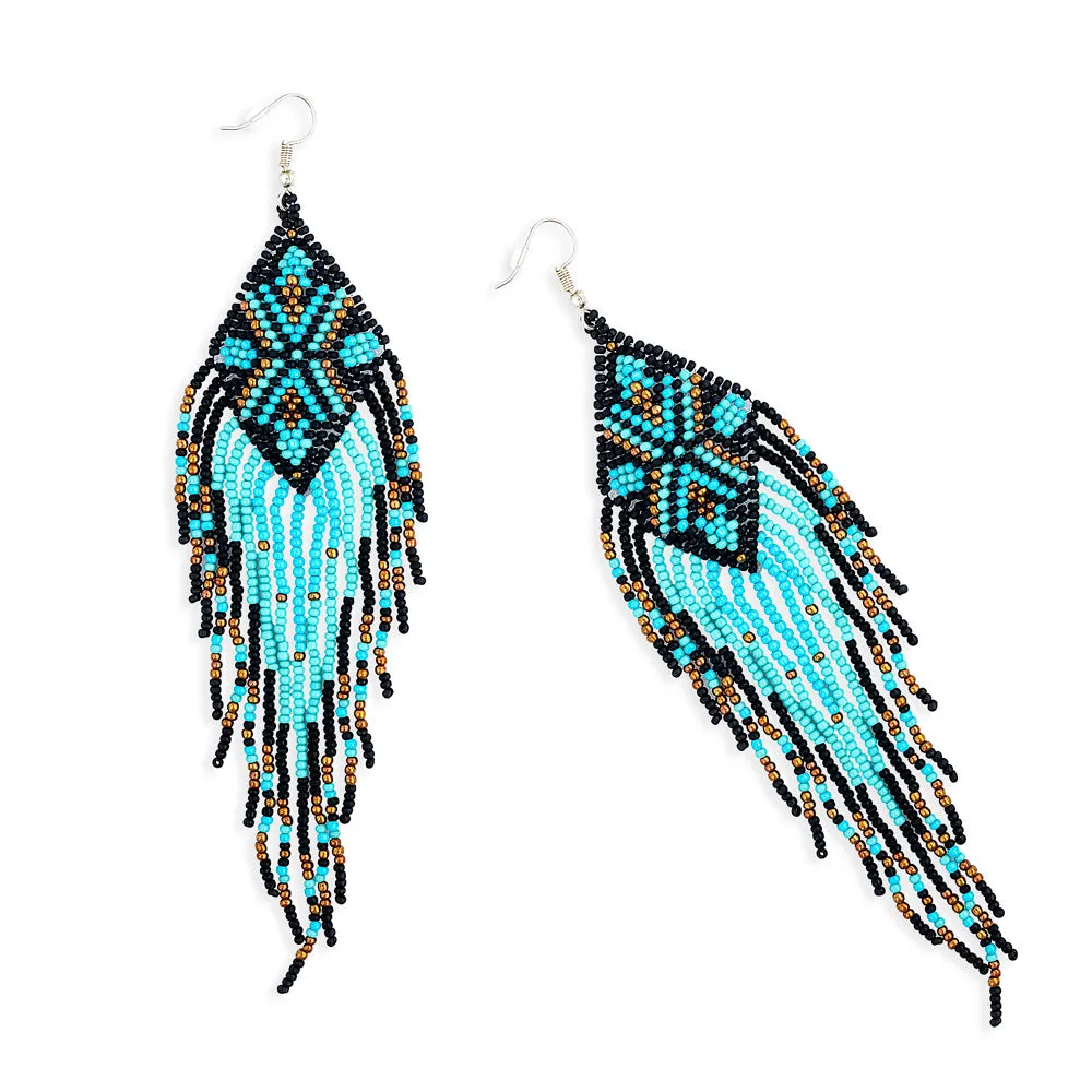 Sky Mother Beaded Earrings sold by Myra Bag product image thumbnail 2