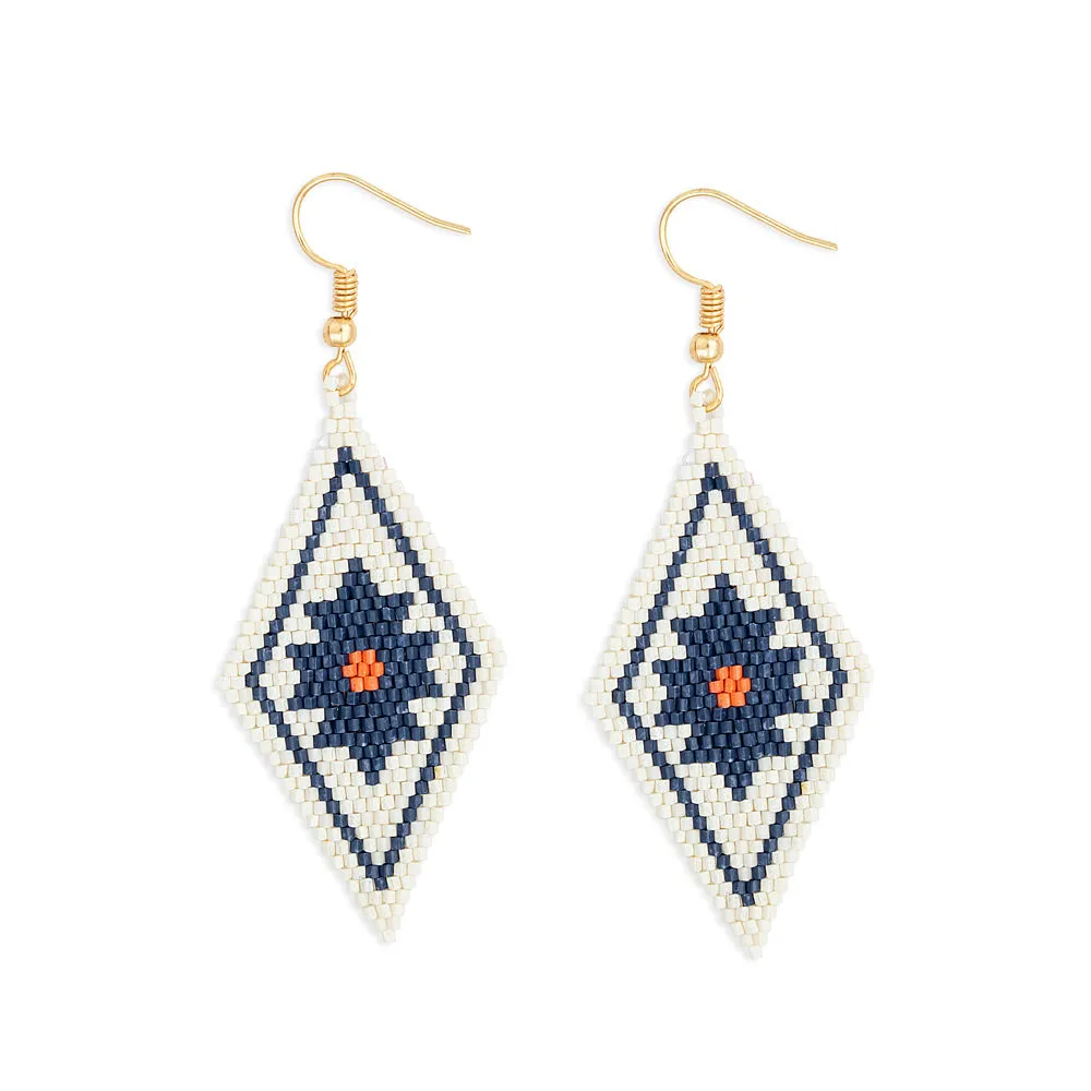 Roaming Sky Beaded Earrings sold by Myra Bag