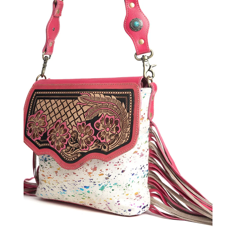 Rosa Verde Hand-Tooled Bag sold by Myra Bag product image thumbnail 3