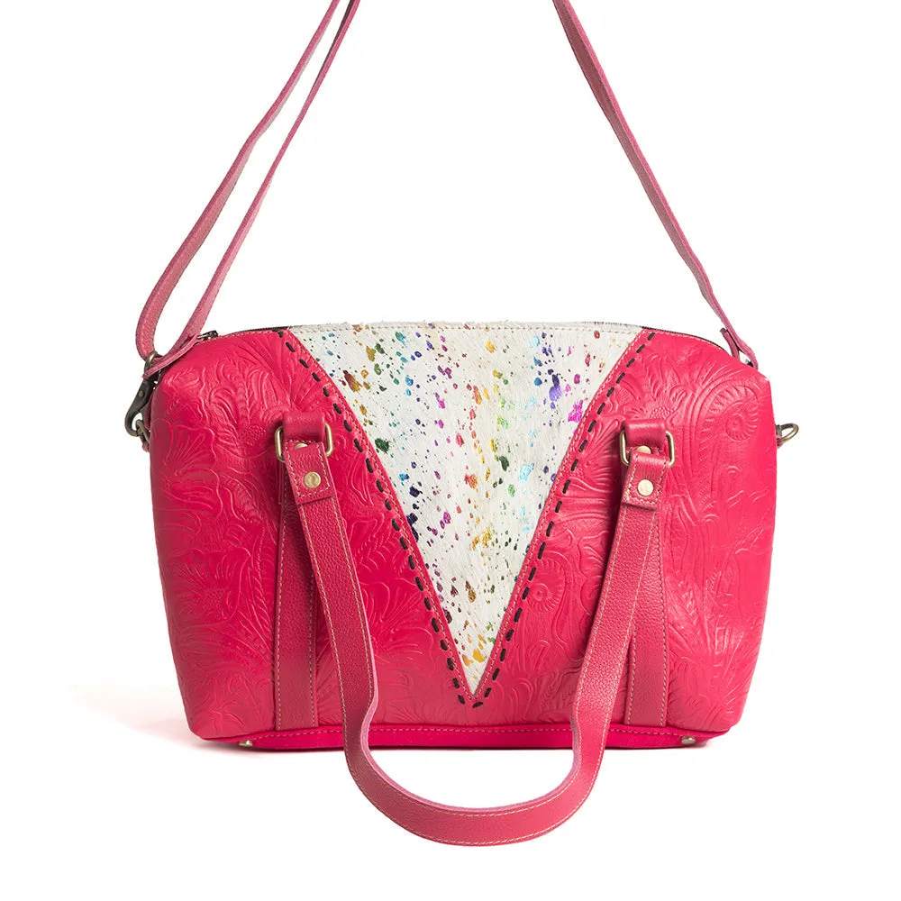 Tierra Vasta Duffle Bag in Magenta sold by Myra Bag product image thumbnail 2
