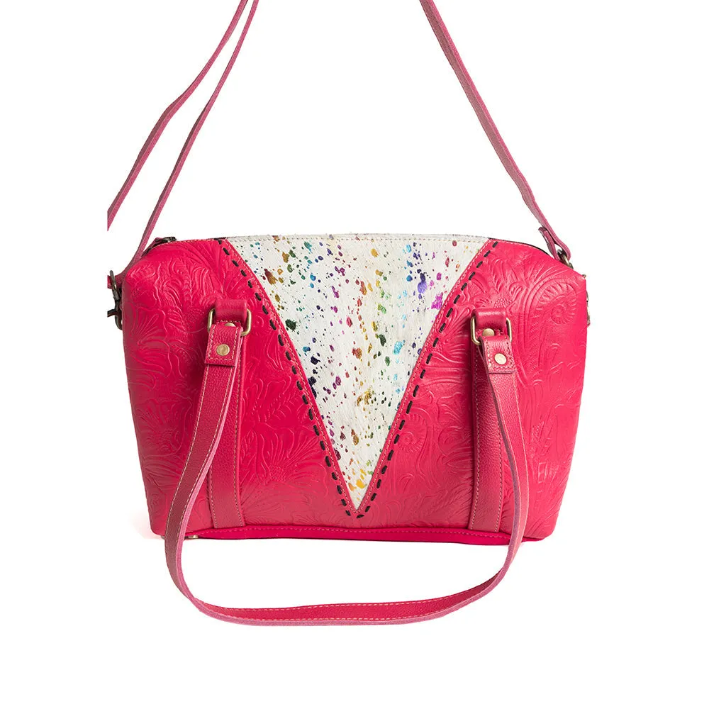 Tierra Vasta Duffle Bag in Magenta sold by Myra Bag product image thumbnail 4