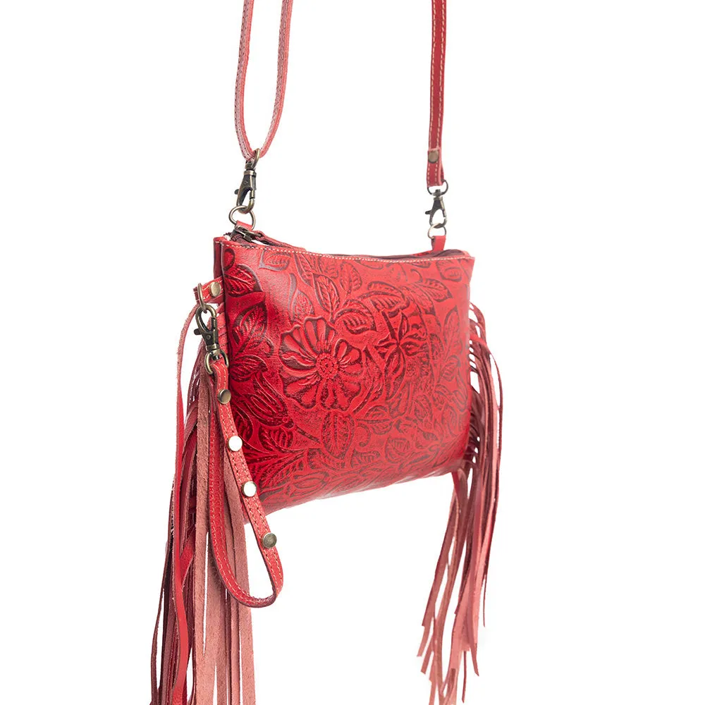 Fennington Leather Bag in Red sold by Myra Bag product image thumbnail 5