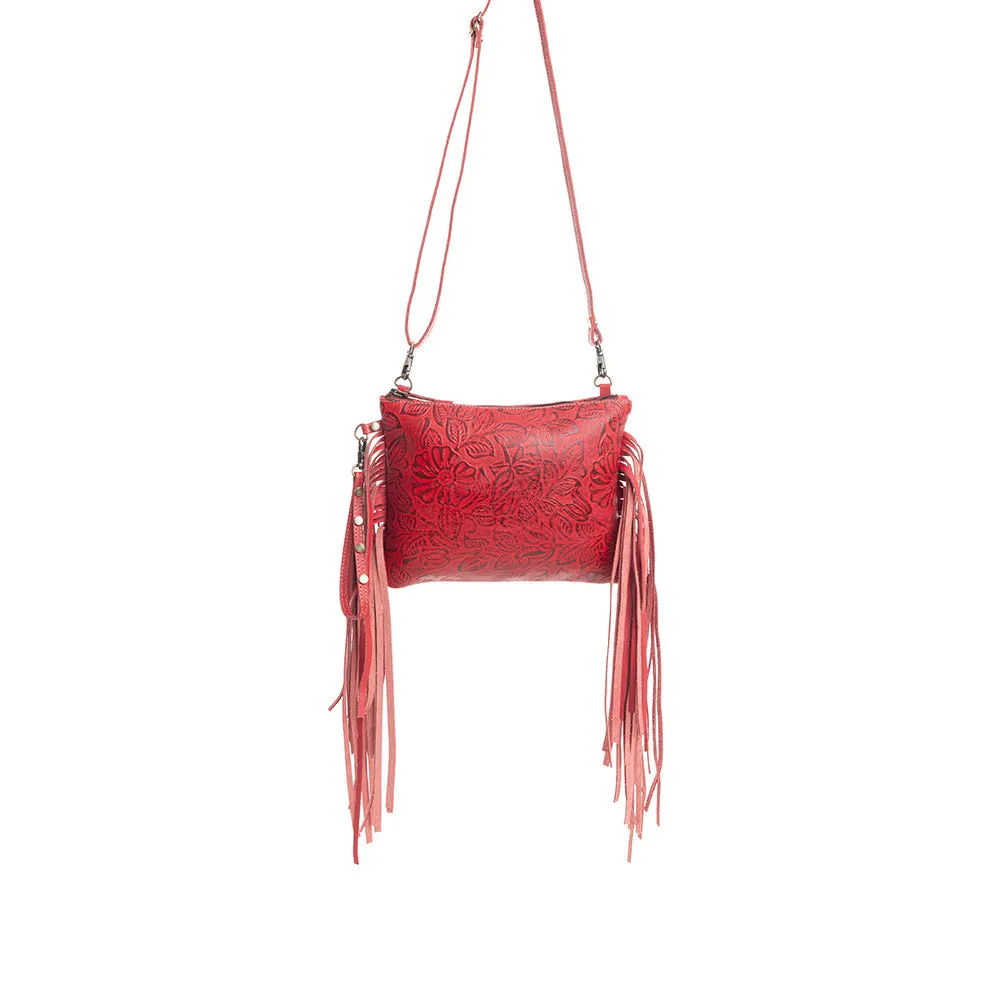 Fennington Leather Bag in Red sold by Myra Bag product image thumbnail 2