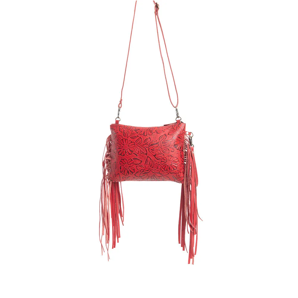 Fennington Leather Bag in Red sold by Myra Bag product image thumbnail 3