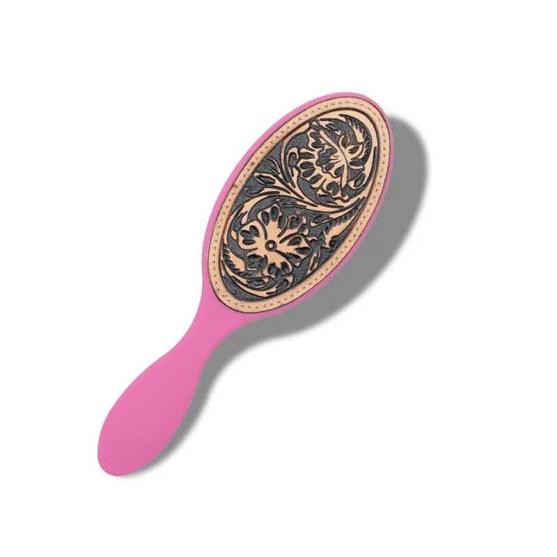 Magenta Mesa Hair Brush made by Myra Bag